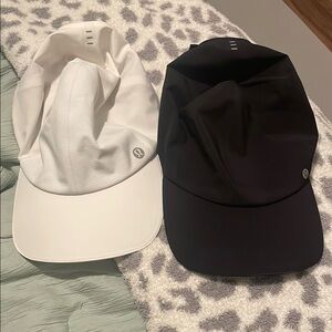 Lululemon White and Black Caps